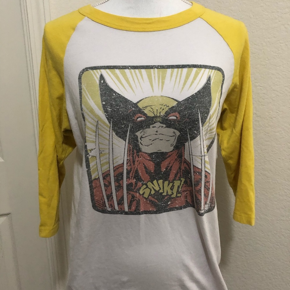 Wolverine 3/4 Sleeve Baseball Shirt.
